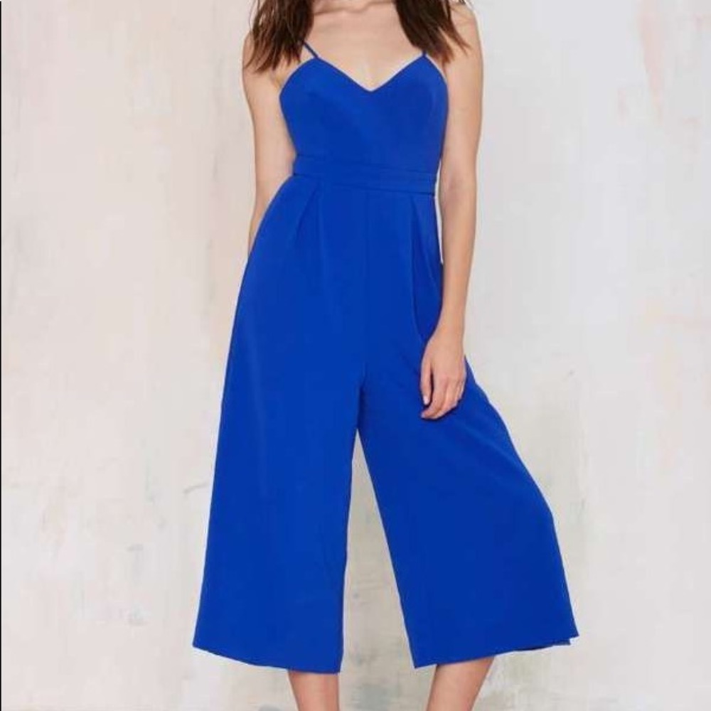 C/meo Collective Wide Leg Jumpsuit, Royal Blue